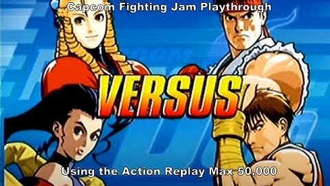 Capcom Fighting Jam Karin & Rose Playthrough using the Ps2 Action Replay Max 50,000 :D #Playstation