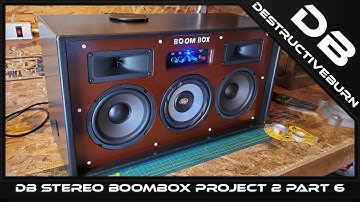 DIY Stereo Boombox Project 2 Part 6 - Completing The Build