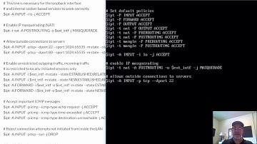 Install CentOS 7.6 and configure it as a firewall router - Part6 - iptables