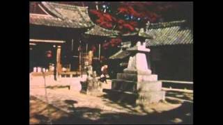 Japan 1958: Fudo and Jizo statues, and an outdoor tea ceremony