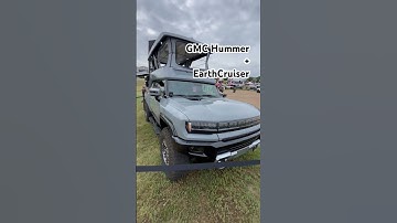 GMC Hummer + EarthCruiser at Overland Expo Mountain West #ev #hummer #gmc #offroad