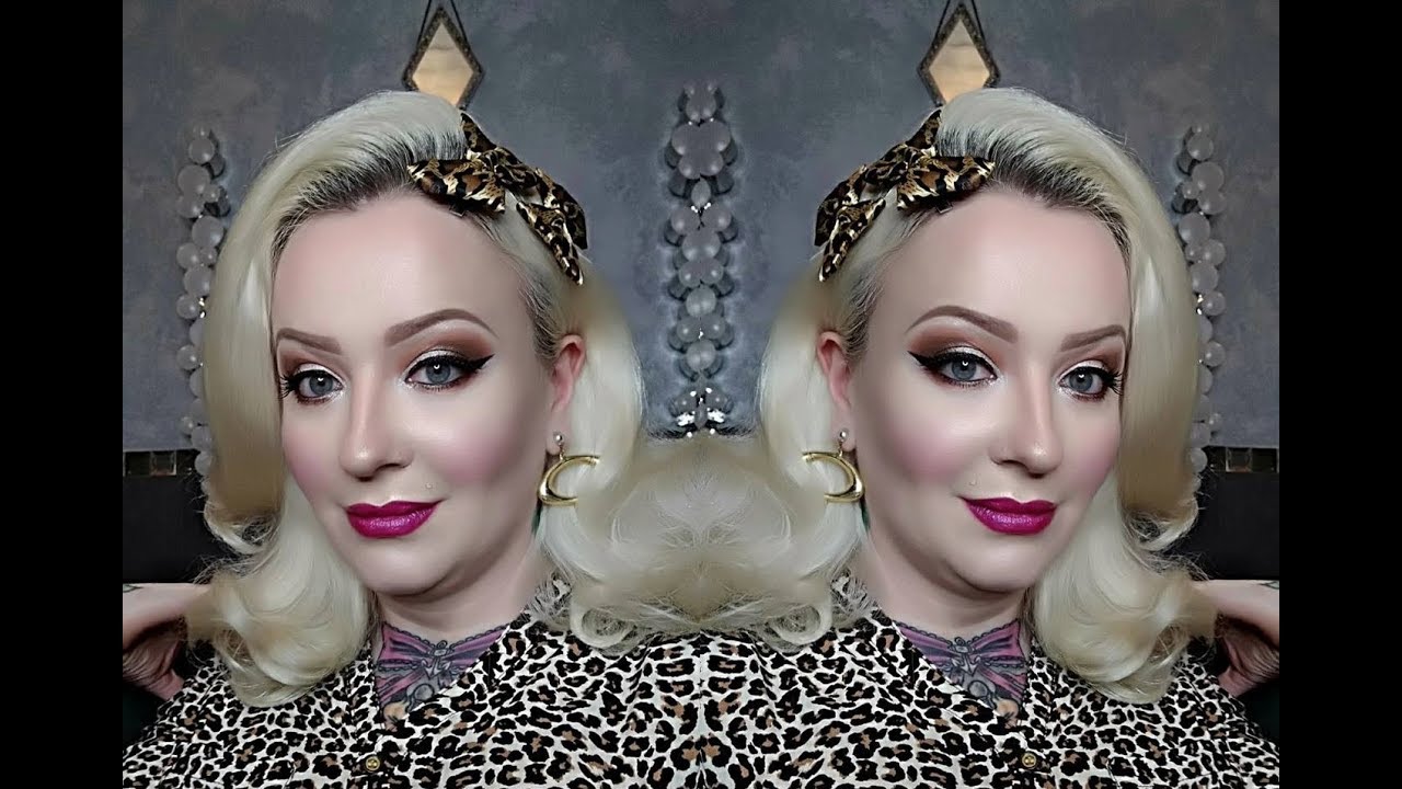 vintage bombshell makeup tutorial / tuto maquillage retro style pin up ...