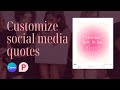 How to change the color of Instagram Quote graphics from Pixistock