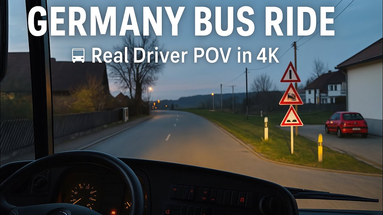BUS DRIVER POV 🚍 | Evening Ride from City Bus Station to Countryside | Mercedes-Benz Citaro 4K