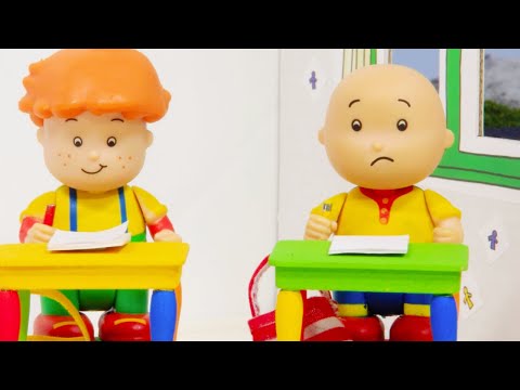 📝-caillou-and-the-school-exam-📝-|-funny-animated-kids-show-|-caillou-stop-motion