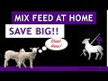 HUGE FEED SAVINGS! Small Scale Feed Mixing at Home!