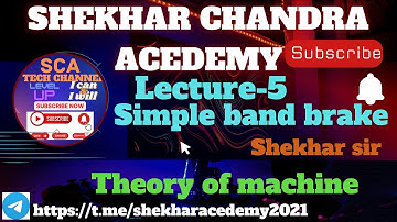 BAND BRAKE II L-5 THEORY OF MACHINE II #brakesystems #brake #theory_of_machine #theoryofmachine