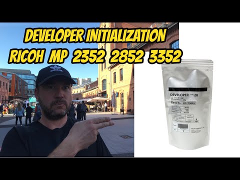 Developer initialization RICOH MP2352 MP2852 MP3352 tutorial service