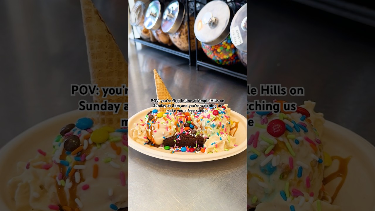 FREE Sundaes in NYC on Sundays at Ample Hills 🍨 