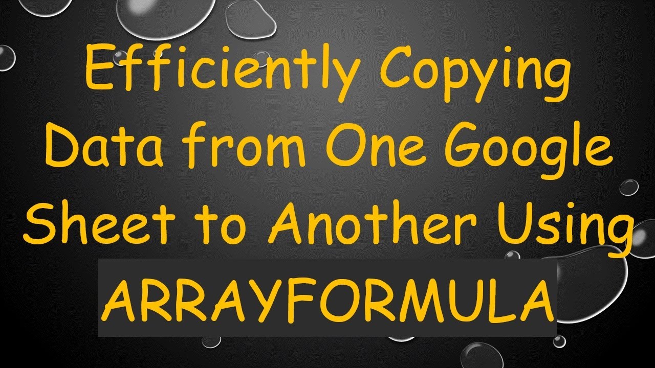Efficiently Copying Data From One Google Sheet To Another Using Efficiently Copying Data From One Google Sheet To Another Using