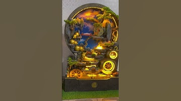 Bàn giao thác nước phong thủy hòn non bộ tới các khach hàng yêu #decophongkhach #xuhuongyoutube