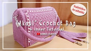 [Subtitles Available] Beautiful Crochet Bag - You Will Love 💖💖 It   Lining/ Inner