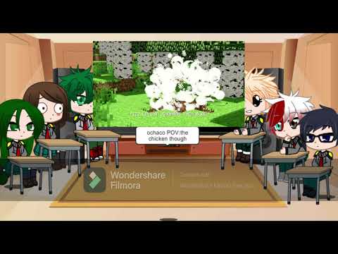 Mha react to creeper rap{mha}{gacha club}