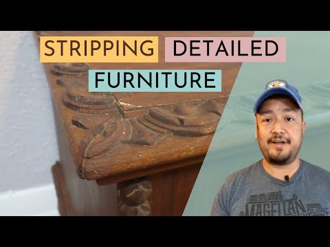 How To Strip Paint From Detailed Wood Furniture