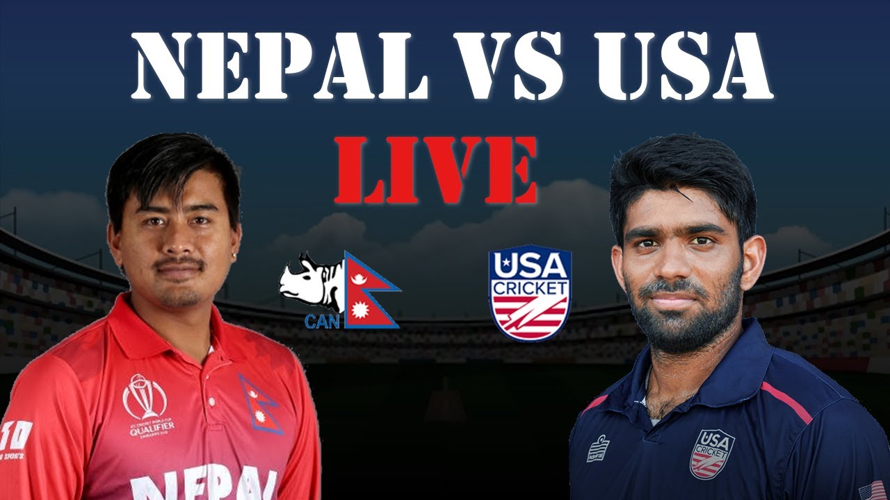 Nepal vs USA ODI Live  ICC Cricket World Cup League 2  Nepali 