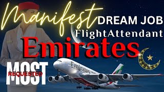 EMIRATES Flight Attendant/Cabin Crew Dream Job Manifestation Affirmations and Law Of Acceptance 888