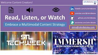 Read, Listen, or Watch -- Embrace a Multimodal Content Strategy (4/16/2026)