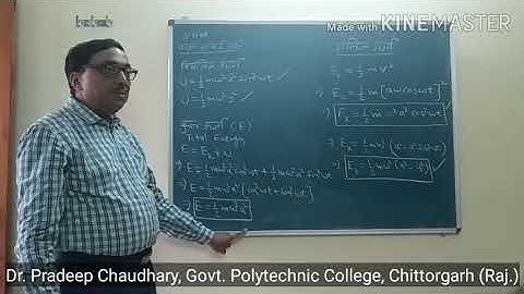 102 | Simple Harmonic Motion Part -2 | Dr. Pradeep Chaudhary Lecturer | GPC Chittorgarh