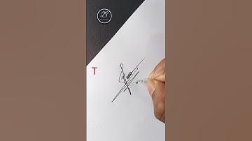 Stylish T Signature Making Tutorial #shorts #signaturestyle #howtosign