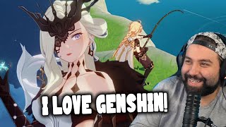 I Love Genshin Impact Trailers! | Flowing World Under The Moonlight Trailer Reaction