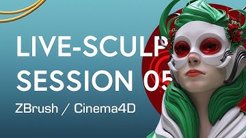 3D Live-Sculpt Session 05 - ZBrush | Cinema4D | Photoshop