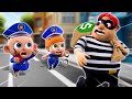 Police catches thief  police song  funny songs and more nursery rhymes  kids songs