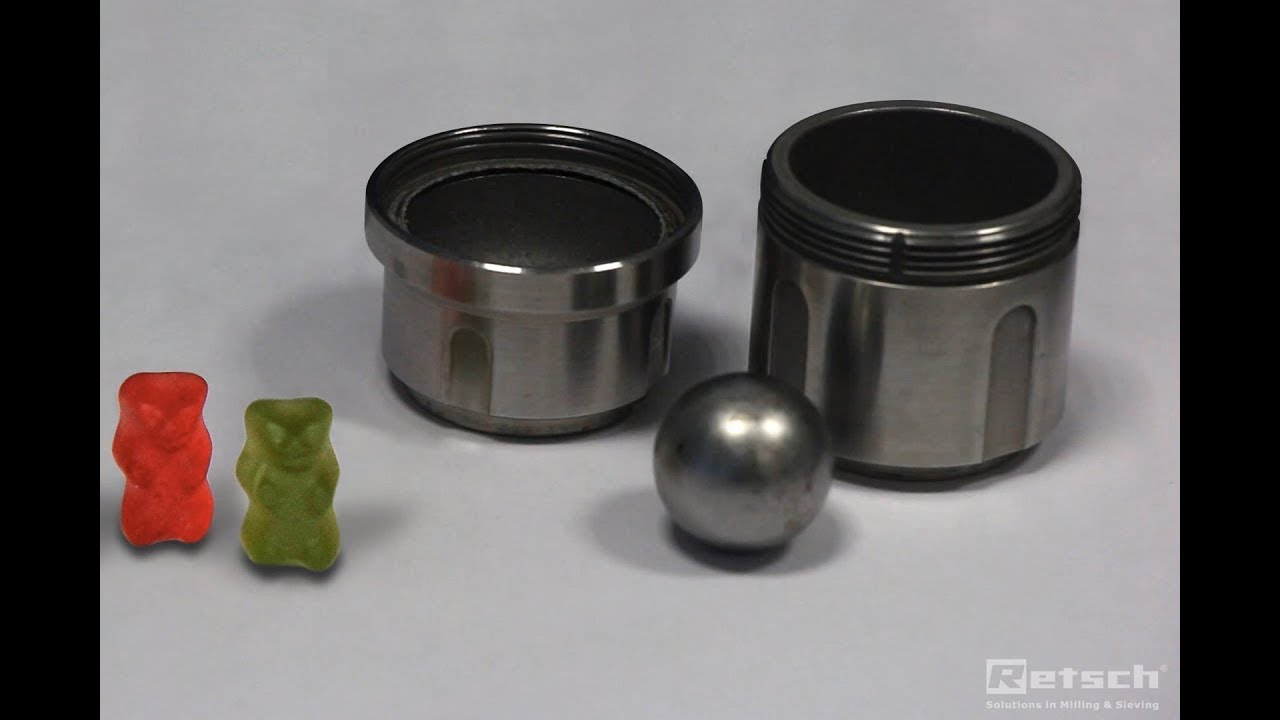 RETSCH Mixer Mill MM 400 球磨機液態氮冷凍粉碎 YouTube