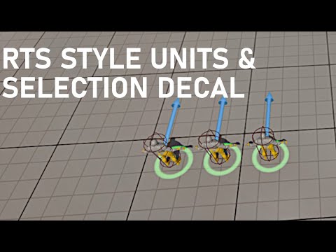 RTS Unit Setup & Selection Decal Material in Unreal Engine