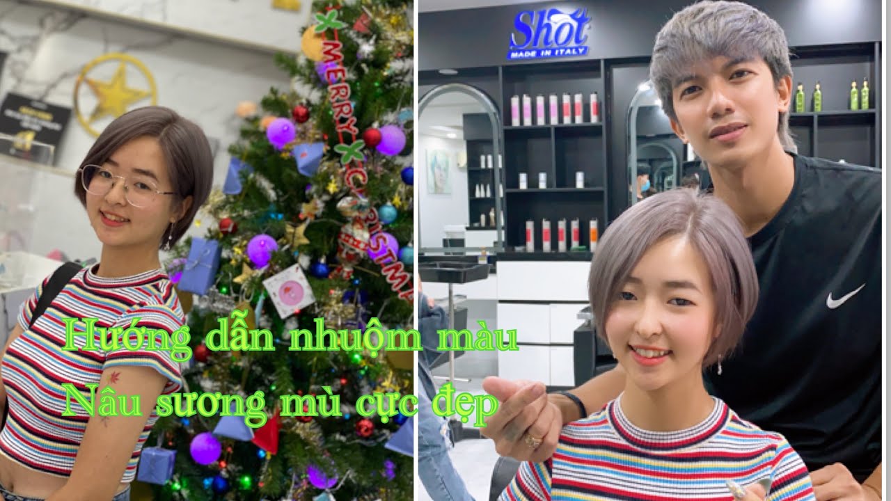 Làm thế nào để nhuộm được màu nâu sương mù bằng màu nhuộm Shot | hùng đông tinh | Tóm tắt các kiến thức nói về màu tóc nâu sương mù chuẩn nhất
