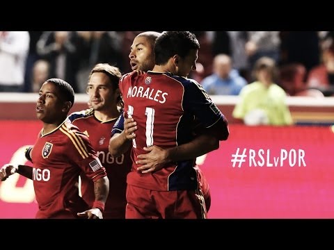 GOAL: Javier Morales heads one in from a corner | Real Salt Lake vs. Portland Timbers