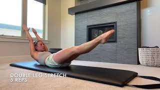 Pilates Classical Mat: Stomach Series - At Home Workout Resimi