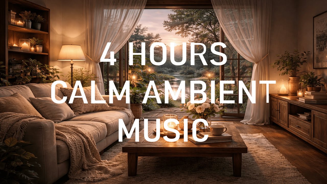 4 Hours Calm Ambient Music | Soft, Peaceful Home Theme for Relaxation, Focus & Sleep