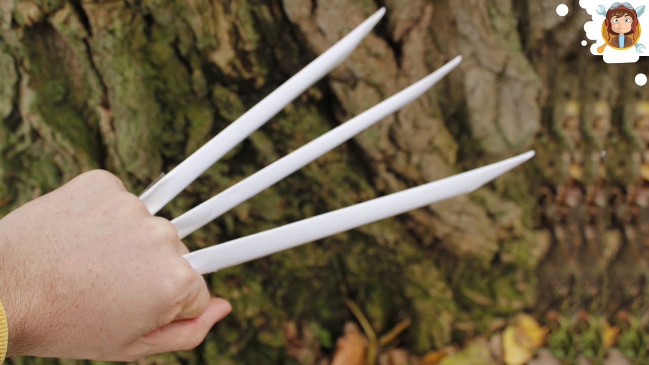 Como hacer las garras de Wolverine (Garras de Papel) YouTube