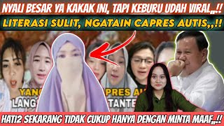 Nyindir Capres Autis,,!! WANITA BERCADAR INI LANGSUNG DI RUJAK NETIZEN