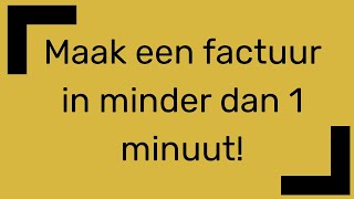 Kan Je Een Factuur Maken In 1 Minuut Met Doffice?