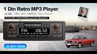 1DIN Retro Car Radio MP3 Player Stereo Use For Porsche VW Mercedes Benz BMW Land Rover Audi