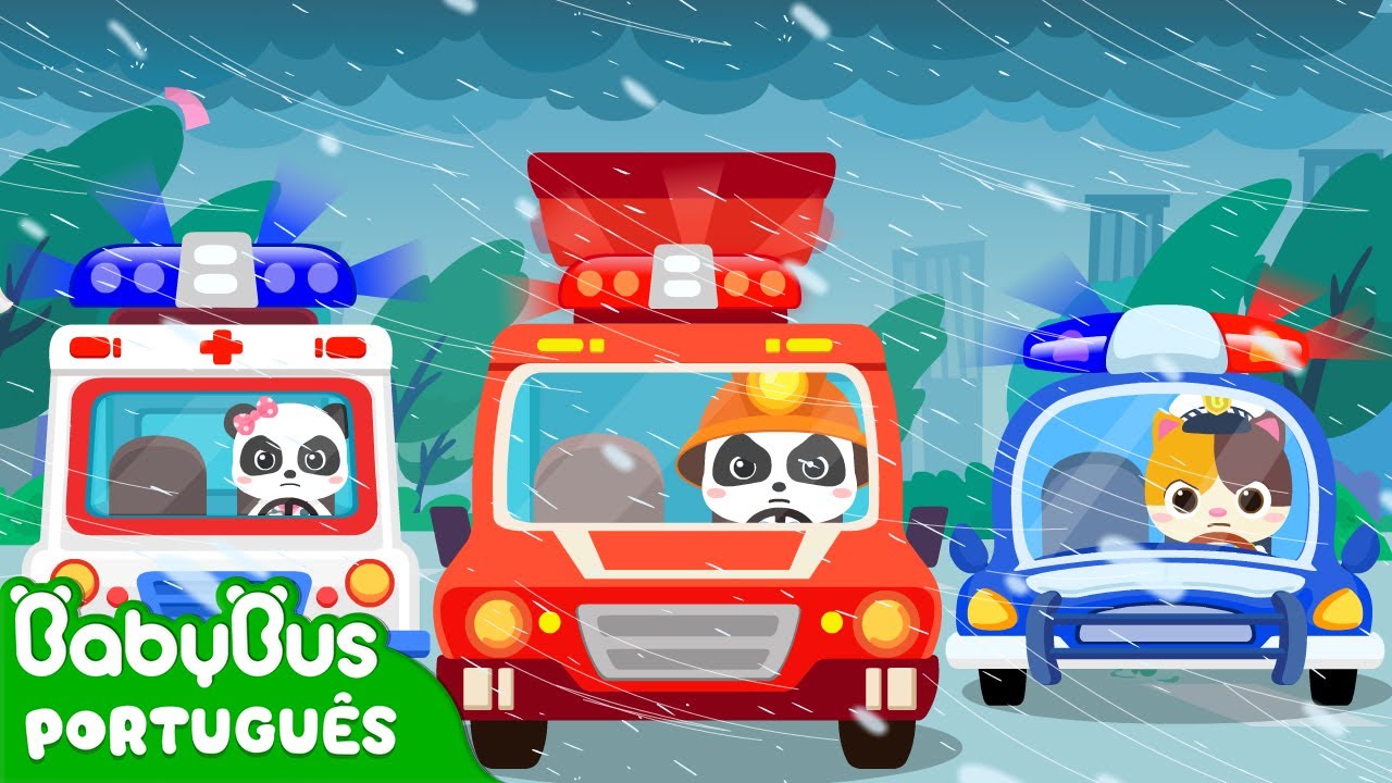 conjunto de carros da cidade do bebê. transporte engraçado. ilustração  vetorial dos desenhos animados em estilo simples infantil simples para  crianças. o carro de bombeiros, ambulância, polícia, ônibus escolar e  corridas isoladas