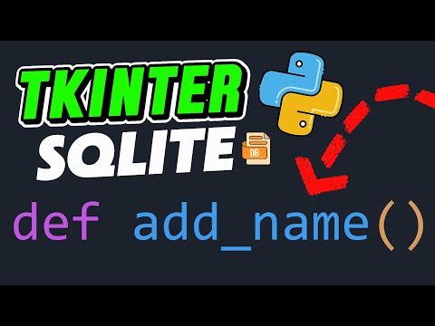 Add New Data to SQLite with Python Tkinter – Tutorial 6