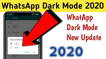 How To Enable Dark Mode In Official Whatsapp - New Update 2020 | Techinlabs