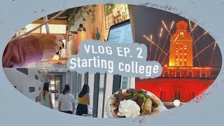 Vlog 02 - Starting college, exploring study spots, Kdrama + ramen, Austin Stone