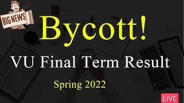 Student are not satisfied with this result | Bycott VU Final Term Result | VU Mentor