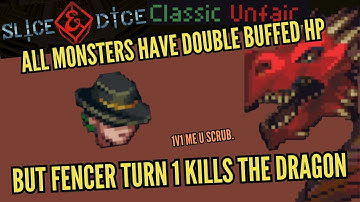 Turn 1 killing the end-boss dragon, in #classic #unfair  #Difficulty #S&D #sliceanddice