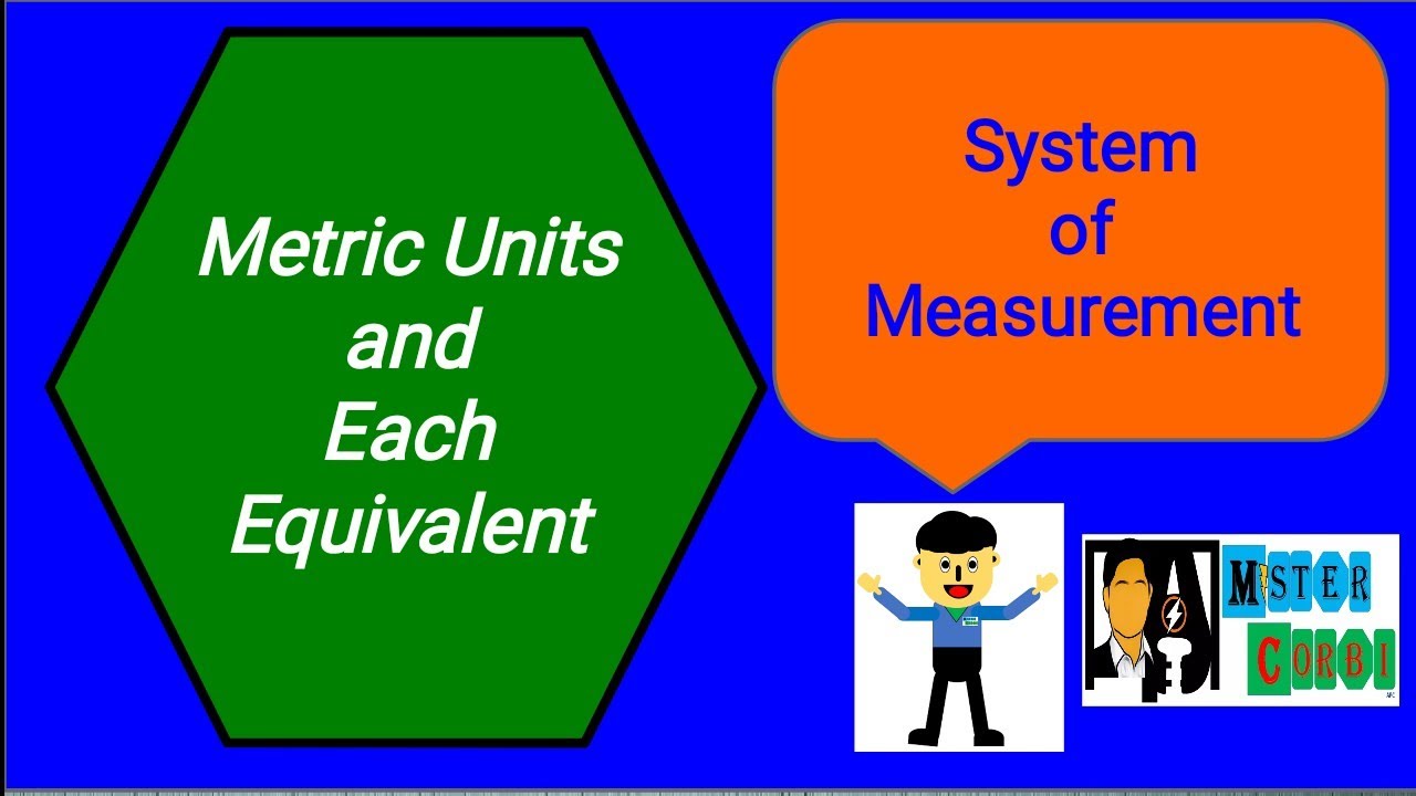 Metric Units and Each Equivalent.. (System of Measurement) (Tagalog