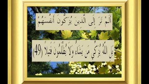 القران الكريم سورة النساء الأية 49.wmv