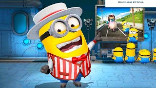 Barker minion vs Meena and Cookie Bots ! Boss battle in Minion rush game