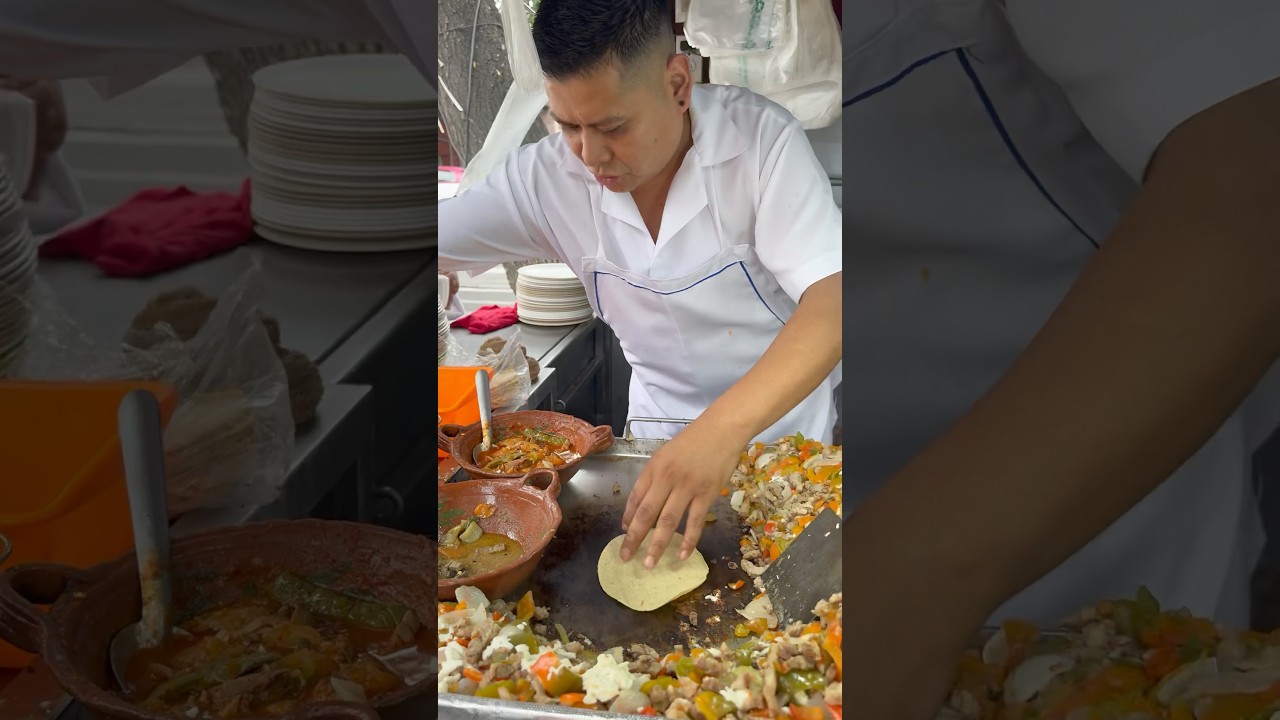 🌮 $12 pesos y te llenas 🤯 Tacos de guisado en CDMX #mexico#food#travel#taco#streetfood