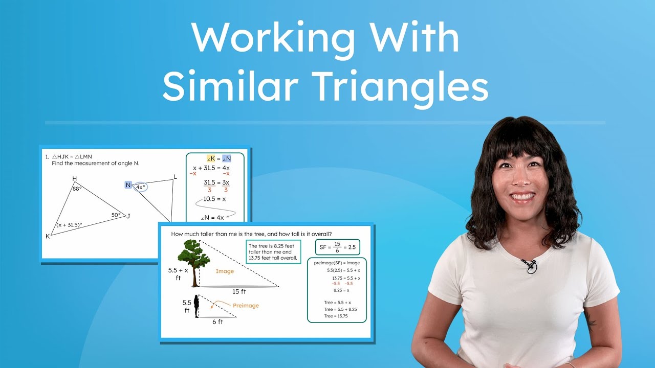 Working With Similar Triangles – Find Missing Sides and Angles - YouTube