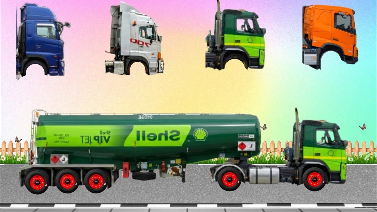 УГАДАЙТЕ КАРТИНКУ ПРАВИЛЬНО! ТИПЫ ТЯЖЕЛОЙ ТЕХНИКИ: ГРУЗОВИК-МОЛЕННИК, ГРУЗОВИК-ПЕСКОПОЛОСНИК, АВТОЦИ