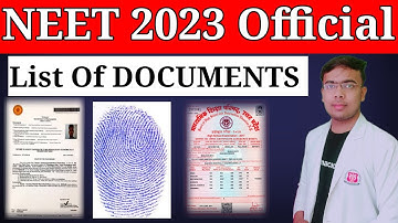NEET 2023 Application Form🔥||NTA Official Update||List of Documents Required for NEET