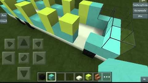How to make a bus in Minecraft pe